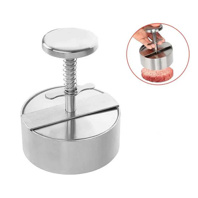Home Kitchen Round Shape Hamburger Press Stainless Steel Hamburger Patty Maker Press Burger Meat Maker Mold Camping Kitchen
Home Kitchen Round Shape Hamburger Press Stainless Steel Hamburger Patty Maker Press Burger Meat Maker Mold Camping Kitchen