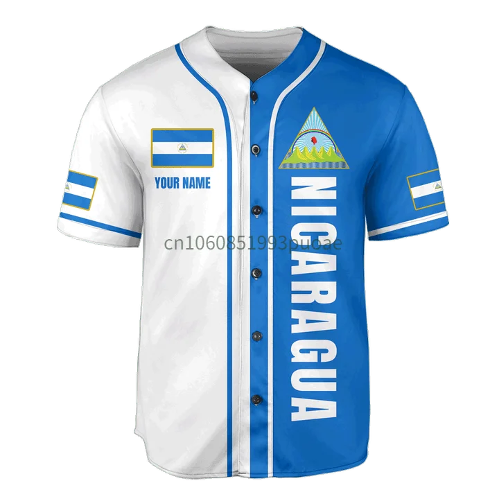 Nicaragua Half & Half Customize Your Name Baseball Jersey Shirt Baseball Shirt 3D Printed Men's Shirt Casual Shirts hip hop Tops
Nicaragua Half & Half Customize Your Name Baseball Jersey Shirt Baseball Shirt 3D Printed Men's Shirt Casual Shirts hip hop Tops
