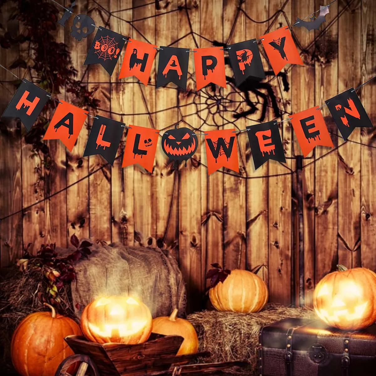 Висячий баннер на Хэллоуин, флаг, украшение на Хэллоуин для дома, тыква, призрак, страшный вечерние ничный фон, суппорты на Хэллоуин
Висячий баннер на Хэллоуин, флаг, украшение на Хэллоуин для дома, тыква, призрак, страшный вечерние ничный фон, суппорты на Хэллоуин