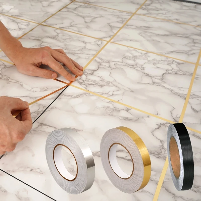 Waterproof Seam Wall Sticker Brushed Gold and Silver Floor Covering Seam Wall Seam Ceiling Home Decor Self Adhesive Tile Tape
Waterproof Seam Wall Sticker Brushed Gold and Silver Floor Covering Seam Wall Seam Ceiling Home Decor Self Adhesive Tile Tape