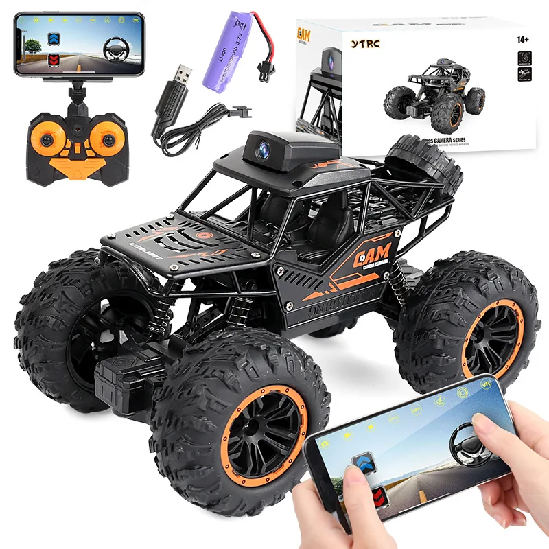 Off-Road RC Car With HD Camera Alloy Phone Wifi Remote Control Vehicle Toy 2.4G Electric High Speed Trucks Boys Birthday Gifts
Off-Road RC Car With HD Camera Alloy Phone Wifi Remote Control Vehicle Toy 2.4G Electric High Speed Trucks Boys Birthday Gifts