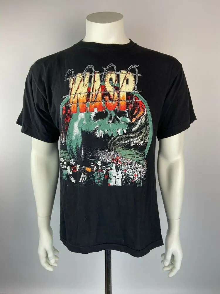 Винтажная рубашка WASP модель 1989 года европейская тройник для путешествий wasp 80-х
