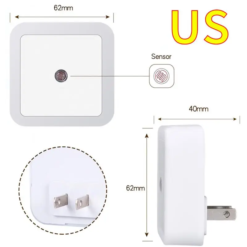 LED Light Control Induction Night Light White Light Warm Light Home Plug Night Light Smart Human Body Sensors Decoration Home
LED Light Control Induction Night Light White Light Warm Light Home Plug Night Light Smart Human Body Sensors Decoration Home