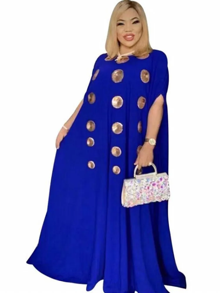 Plus Size Maxi Dresses For Women Loose Batwing Sleeve Robe Summer New Sequin Dot Fashion Streetwear Oversize Long Dress Vestidos
Plus Size Maxi Dresses For Women Loose Batwing Sleeve Robe Summer New Sequin Dot Fashion Streetwear Oversize Long Dress Vestidos