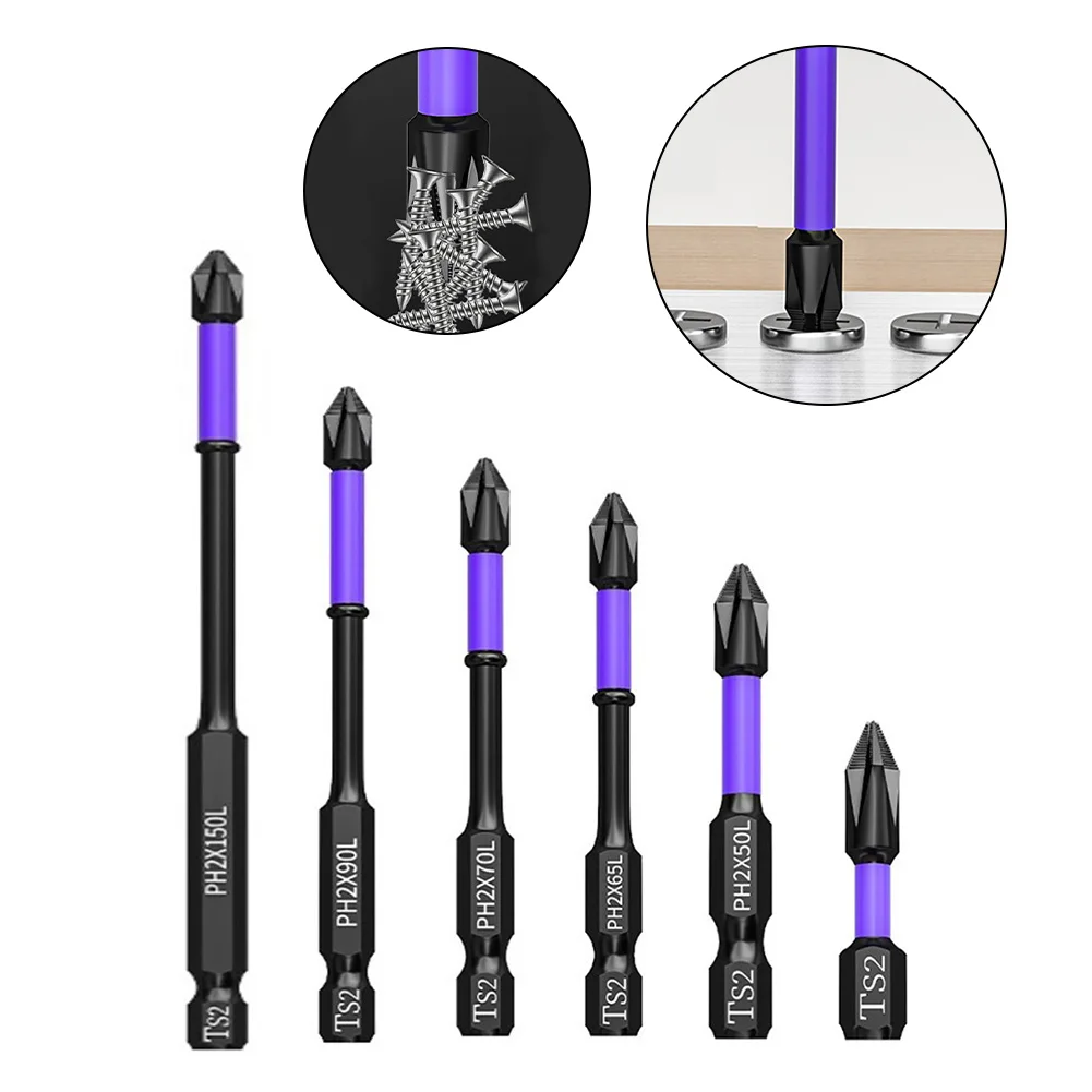 6PCS PH2 Magnetic Batch Head Cross Screwdriver Bit Non-slip Impact Drill Bit Hardness Screwdriver 25-150mm With Base Hand Tools
6PCS PH2 Magnetic Batch Head Cross Screwdriver Bit Non-slip Impact Drill Bit Hardness Screwdriver 25-150mm With Base Hand Tools