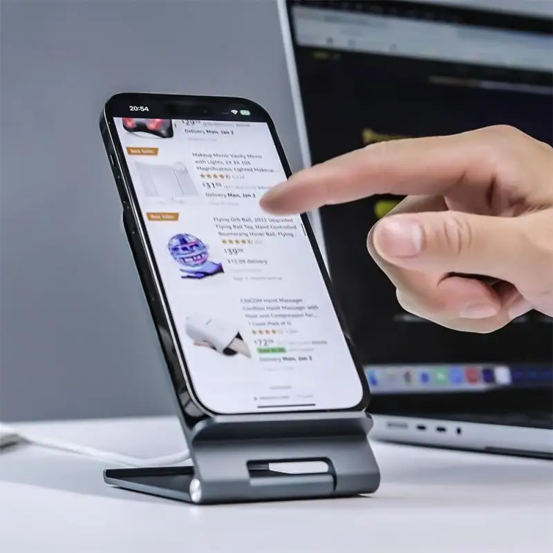 Mobile Phone Stand Aluminum Alloy Wireless Charging Mobile Phone Holder Portable Universal Wireless Charging Bracket For Iphone
Mobile Phone Stand Aluminum Alloy Wireless Charging Mobile Phone Holder Portable Universal Wireless Charging Bracket For Iphone