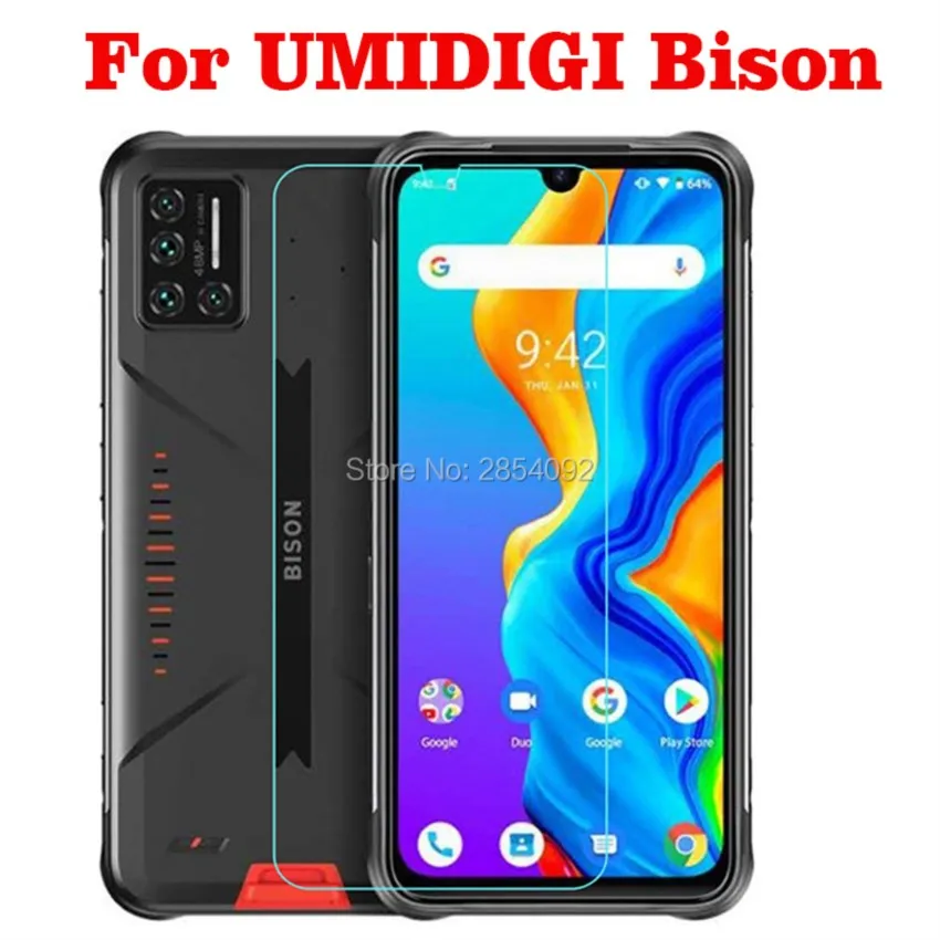 Закаленное стекло с полным клеем для umidigi bison оригинальная защитная пленка