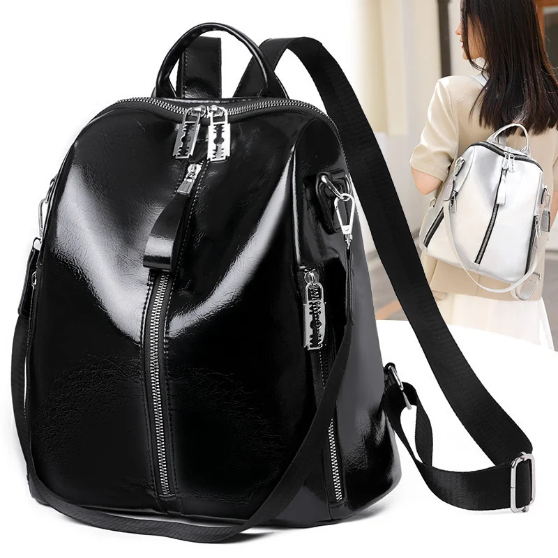 New Cowhide High Quality Travel Girls Backpack Korean Women Female Rucksack Leisure Student School Bag Soft Leather Famale Bag
New Cowhide High Quality Travel Girls Backpack Korean Women Female Rucksack Leisure Student School Bag Soft Leather Famale Bag