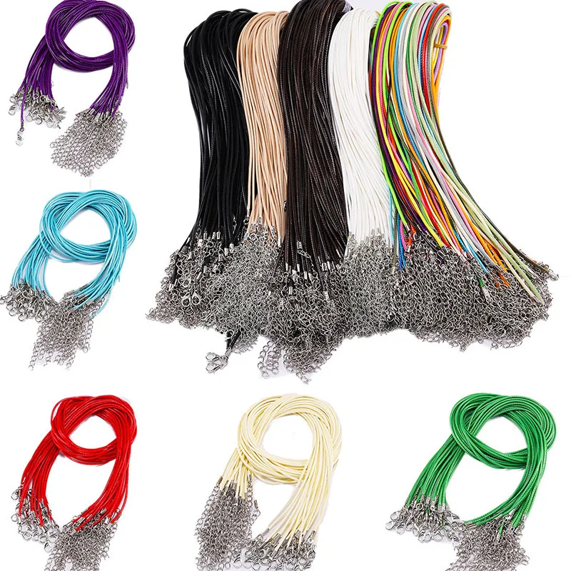 10Pcs Leather Cord Adjustable Necklace Chain Lobster Clasp Bracelet Wire Strap for DIY Jewelry Making Supplies
10Pcs Leather Cord Adjustable Necklace Chain Lobster Clasp Bracelet Wire Strap for DIY Jewelry Making Supplies