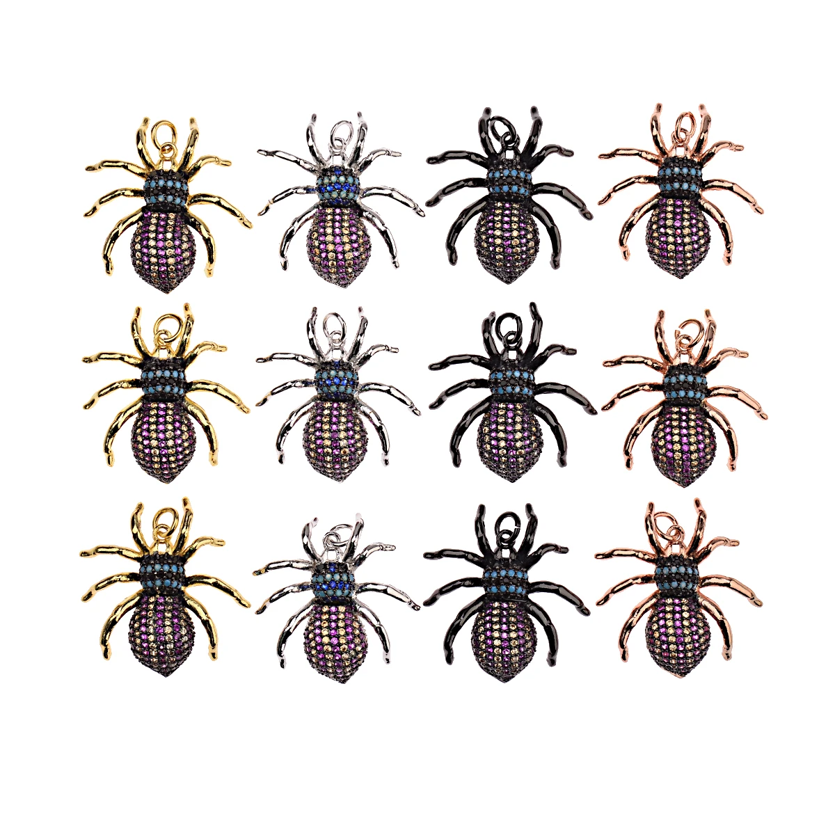 Creative Spider Zircon Pendant For Handmade Chains Style Pendant Jewelry Making Wholesale Copper Bead
Creative Spider Zircon Pendant For Handmade Chains Style Pendant Jewelry Making Wholesale Copper Bead