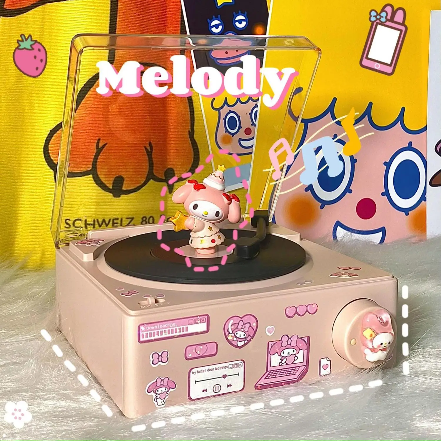 Kawaii Sanrios Bluetooth Speakers Cartoon Anime Wireless Bluetooth Audio Small Retro Record Player Diy Decoration
Kawaii Sanrios Bluetooth Speakers Cartoon Anime Wireless Bluetooth Audio Small Retro Record Player Diy Decoration