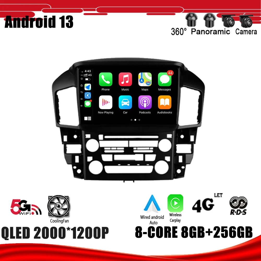 Автомобильный радиоприемник, мультимедийный плеер, навигация GPS DSP Carplay WIFI Android 13 для Lexus RX300 / Toyota Harrier 1998 1997 - 2003
Автомобильный радиоприемник, мультимедийный плеер, навигация GPS DSP Carplay WIFI Android 13 для Lexus RX300 / Toyota Harrier 1998 1997 - 2003