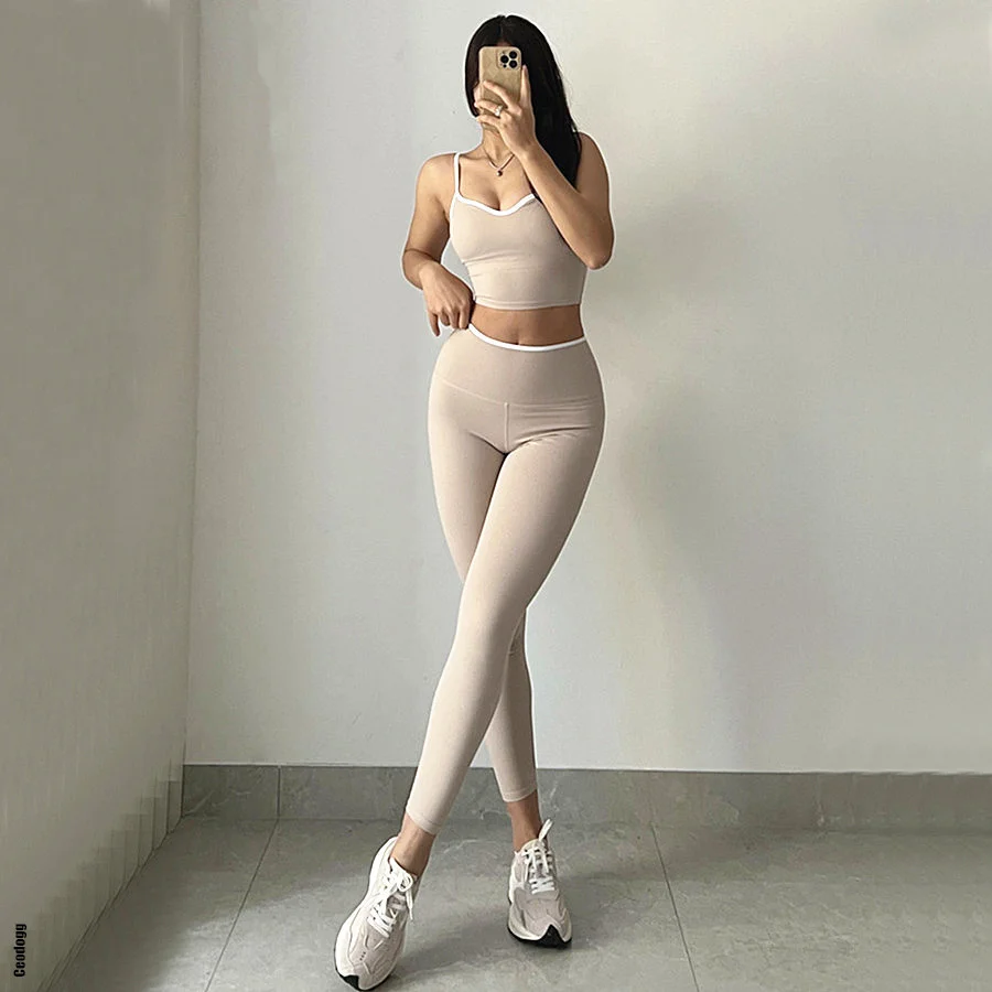 2022 Women Yoga Suits High Waist Leggings Sports Top Bra Fitness Sets Sportswear Gym Running Outfits Clothing Workout
2022 Women Yoga Suits High Waist Leggings Sports Top Bra Fitness Sets Sportswear Gym Running Outfits Clothing Workout