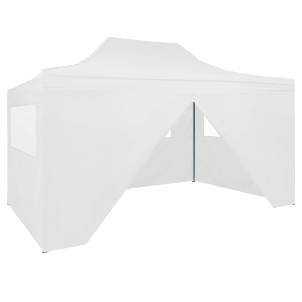 Professional Folding Party Tent with 4 Sidewalls, Garden Decoration, 3x4 m Steel White
Professional Folding Party Tent with 4 Sidewalls, Garden Decoration, 3x4 m Steel White