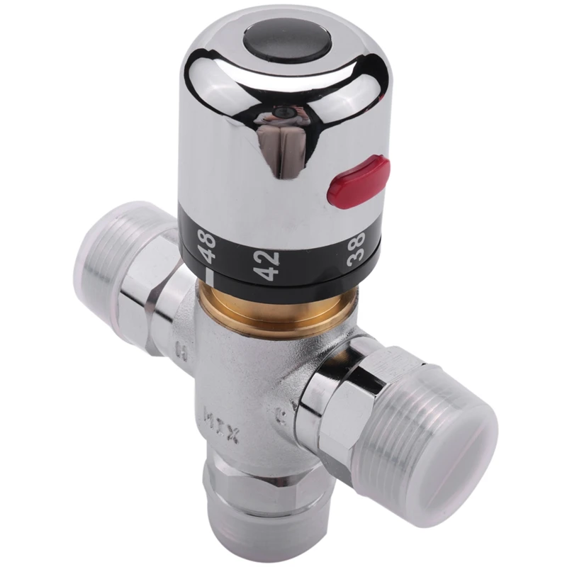Solid Copper 3-Way Thermostatic Mixing Valve 3/4 Inch Solar Water Heater Valve Regulating Temperature Control Valve
Solid Copper 3-Way Thermostatic Mixing Valve 3/4 Inch Solar Water Heater Valve Regulating Temperature Control Valve