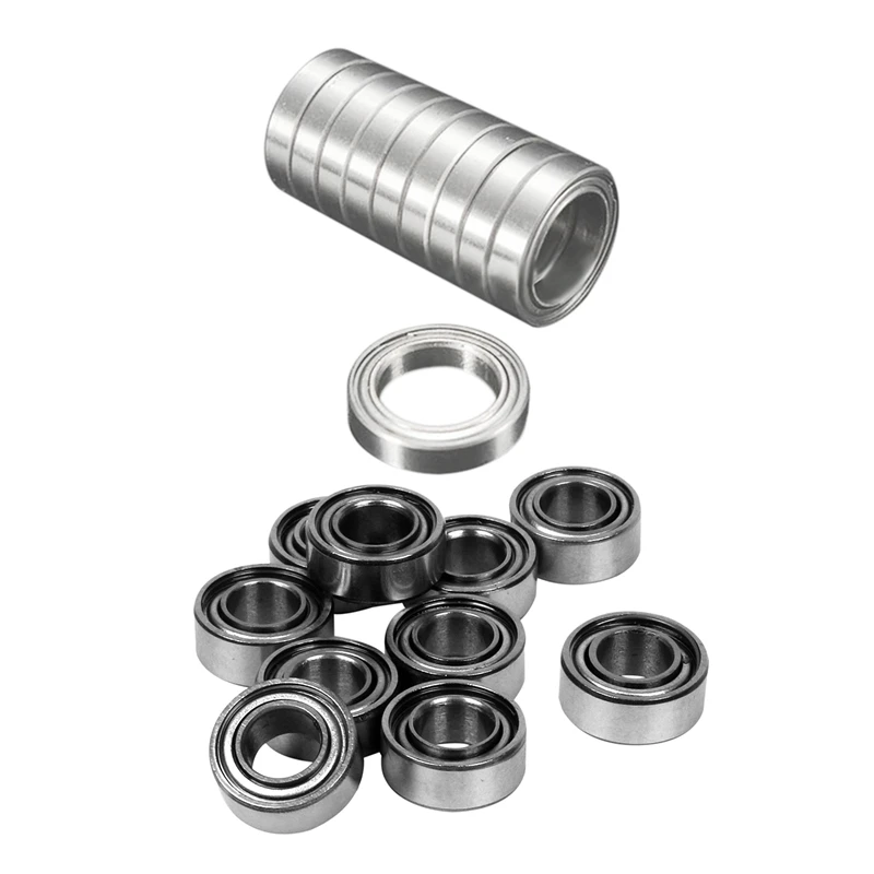 10Pcs Miniature Sealed Metal Shielded Metric Radial Ball Bearing Model: MR105 ZZ 5X10X4MM & 10Pcs 6701 ZZ 12X18X4MM
10Pcs Miniature Sealed Metal Shielded Metric Radial Ball Bearing Model: MR105 ZZ 5X10X4MM & 10Pcs 6701 ZZ 12X18X4MM