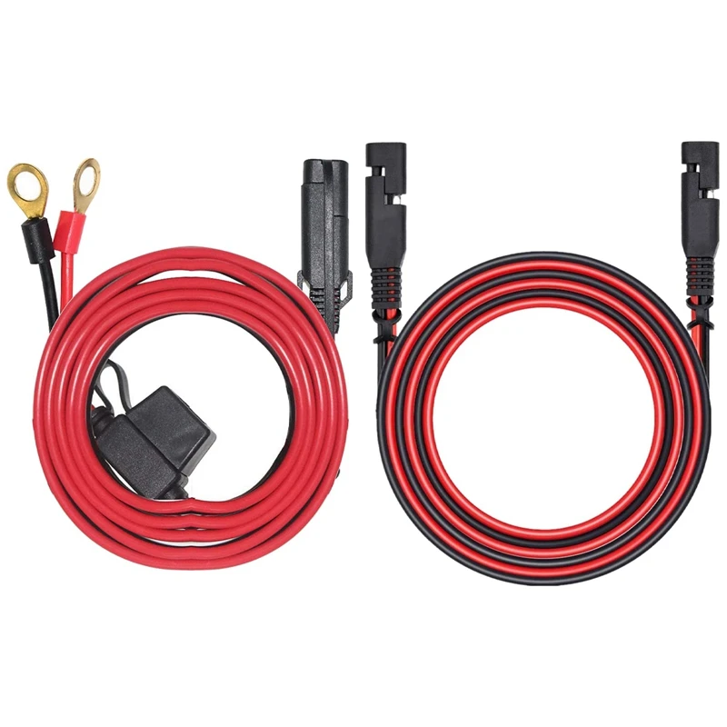 SAE To O Ring Terminal Harness Quick Connect/Disconnect Ring Terminal With 6.5 Feet 14AWG SAE To SAE Extension Cable
SAE To O Ring Terminal Harness Quick Connect/Disconnect Ring Terminal With 6.5 Feet 14AWG SAE To SAE Extension Cable