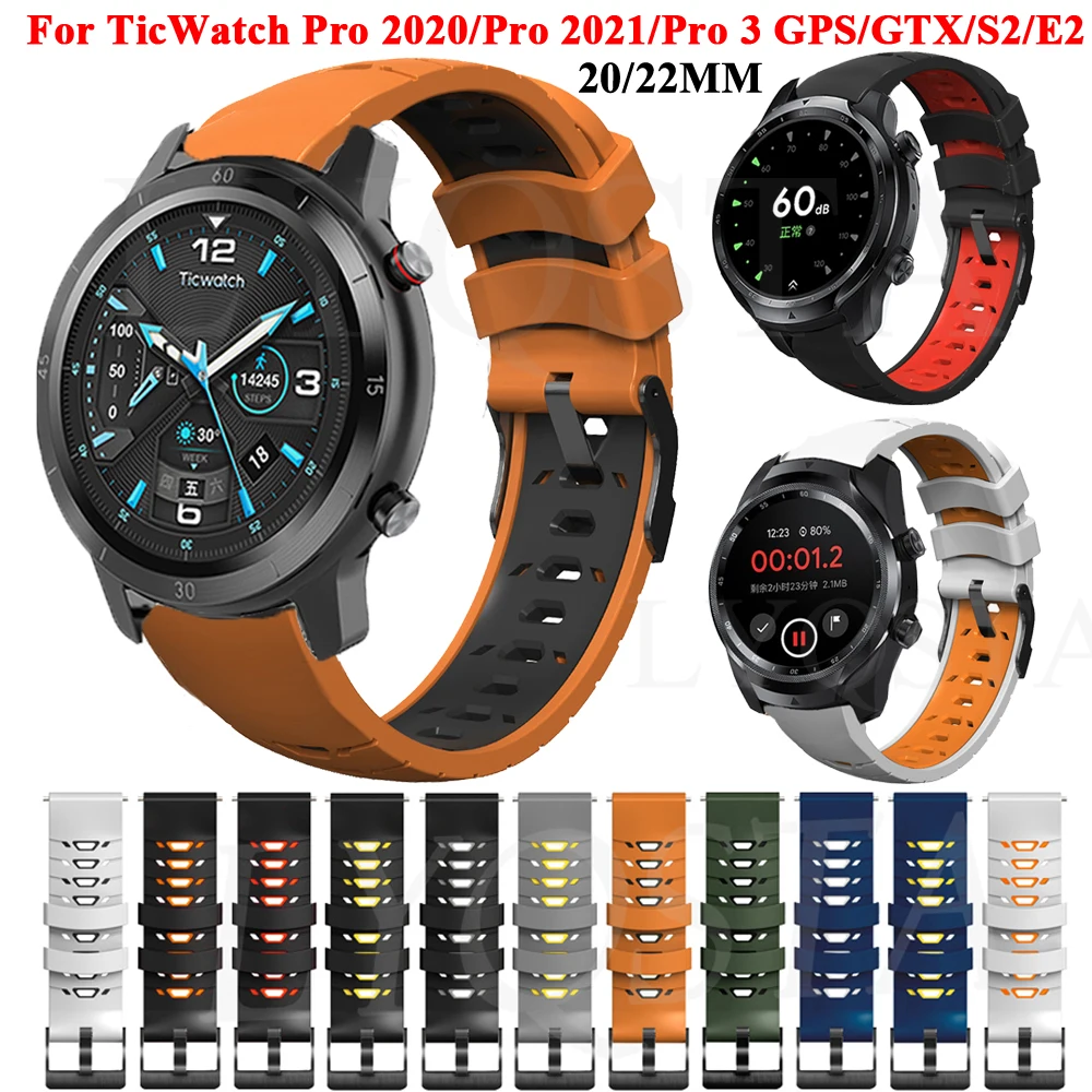 Ремешок силиконовый для Ticwatch 2/E Pro 3, сменный спортивный браслет для GPS для Ticwatch Pro 2020/GTX/E2/S2 мужские ремешки для часов, 20 22 мм
Ремешок силиконовый для Ticwatch 2/E Pro 3, сменный спортивный браслет для GPS для Ticwatch Pro 2020/GTX/E2/S2 мужские ремешки для часов, 20 22 мм