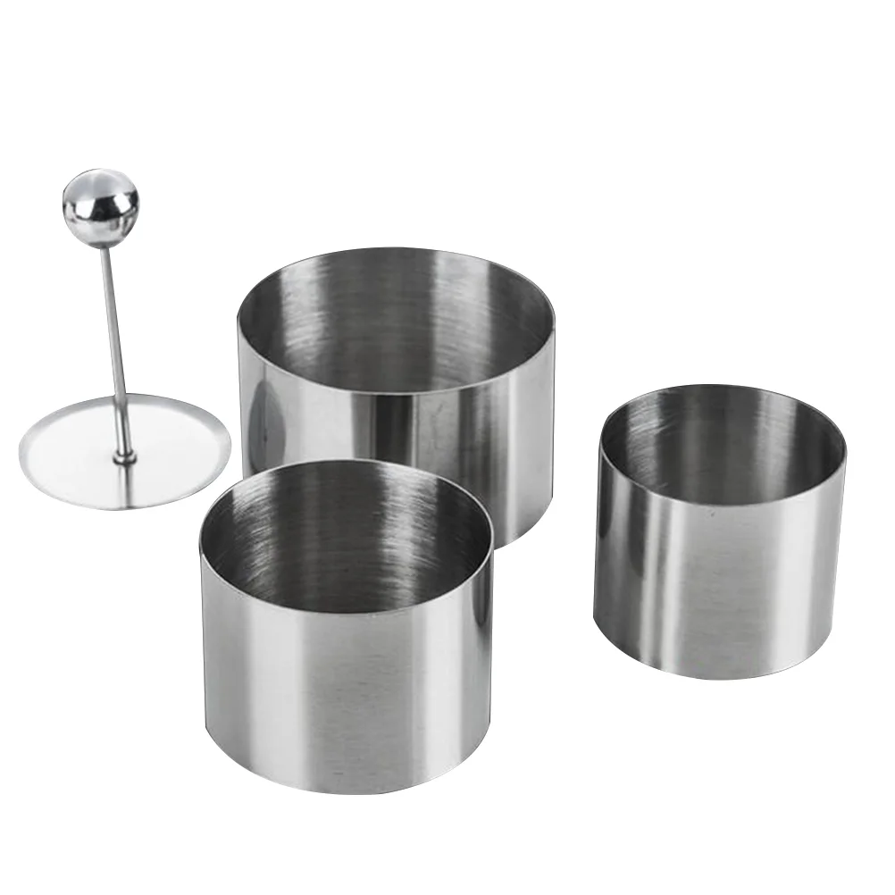 3 Pcs Circle Stencil Food Shaper Cake Ring Molds Forming Round Molding Stainless Steel Swing Plate
3 Pcs Circle Stencil Food Shaper Cake Ring Molds Forming Round Molding Stainless Steel Swing Plate