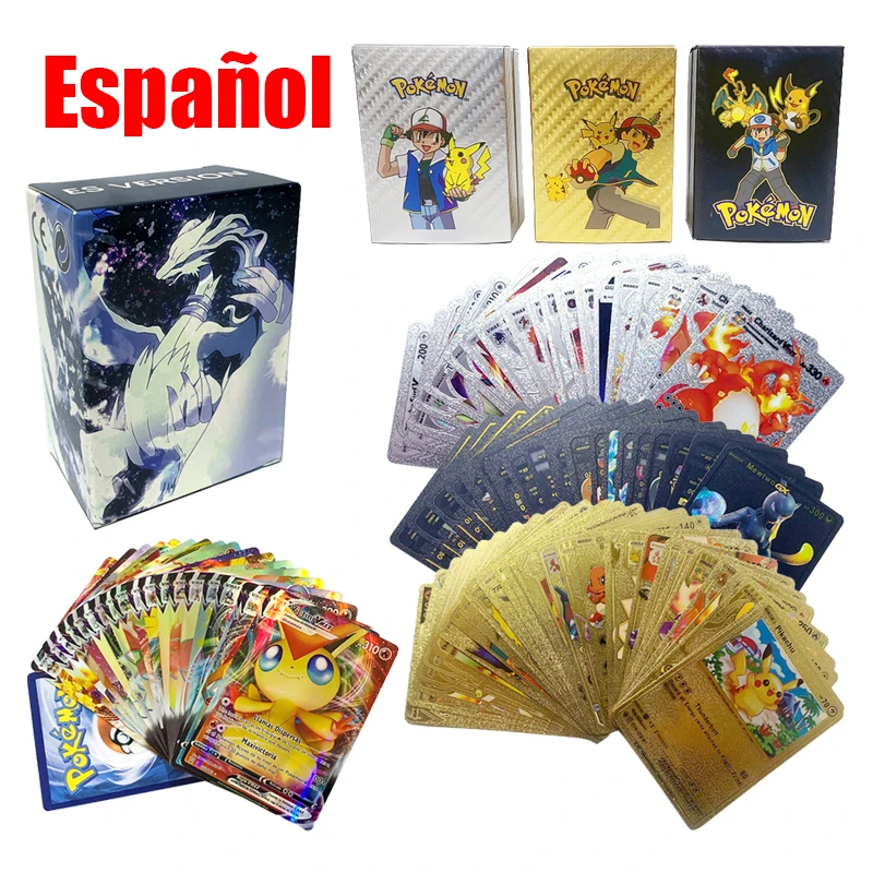 New Pokemon Cards V VMAX Vstar GX MEGA EX Spanish Pokémon Shining Arceus Cards Playing Game Collection Booster Box Kids Toys
New Pokemon Cards V VMAX Vstar GX MEGA EX Spanish Pokémon Shining Arceus Cards Playing Game Collection Booster Box Kids Toys