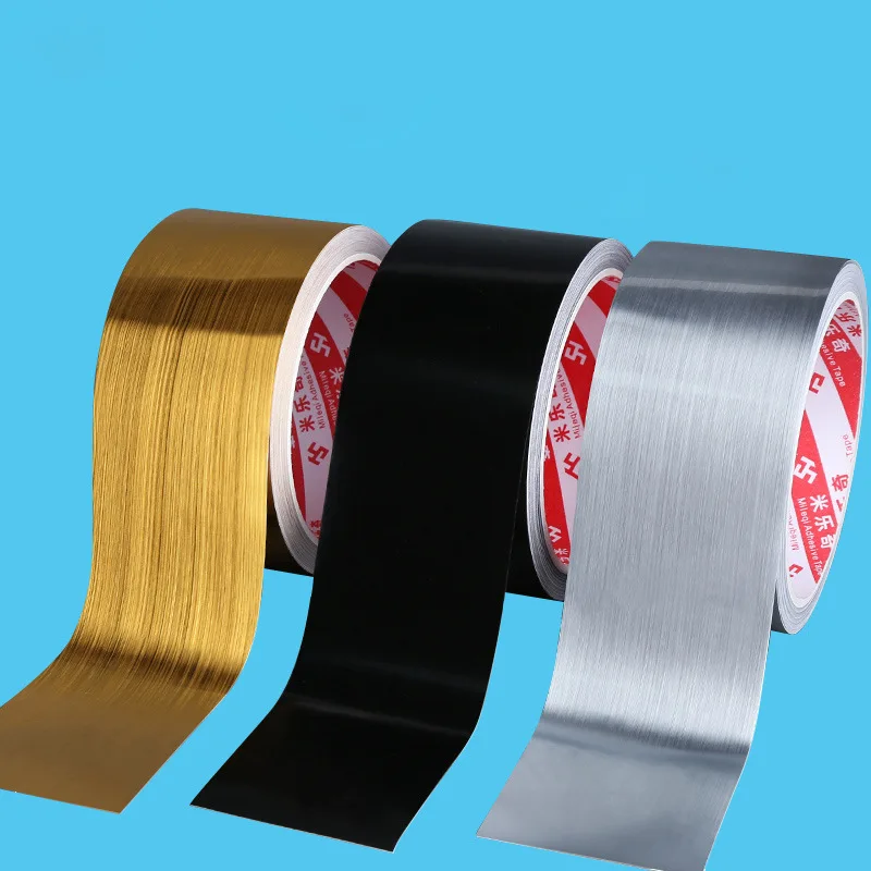 Stovetop Heat resistant edge sealing Tape kitchen bathroom sink Sealant stickers gold silver black tin foil Tape 5cmx10M
Stovetop Heat resistant edge sealing Tape kitchen bathroom sink Sealant stickers gold silver black tin foil Tape 5cmx10M