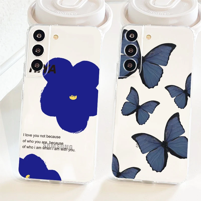 Beautiful Flower Butterfly Phone Case For Samsung S22 S21 S20 FE Ultra Pro Lite S10 S10E S9 S8 S7 Plus 5G Transparent Cover
Beautiful Flower Butterfly Phone Case For Samsung S22 S21 S20 FE Ultra Pro Lite S10 S10E S9 S8 S7 Plus 5G Transparent Cover