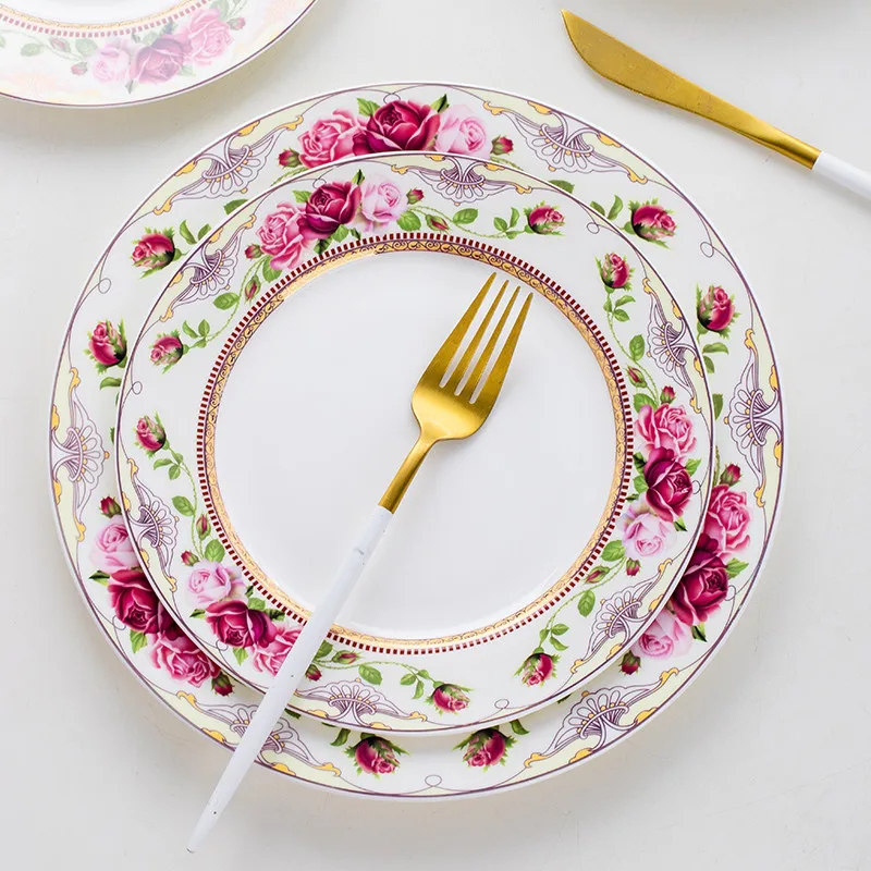 Porcelain Suit Ceramic Dinner Fish Plate 4/6/7/8/10 Inches Round Wedding Gift Present Kitchen Tableware Steak Cake Dessert Dishe
Porcelain Suit Ceramic Dinner Fish Plate 4/6/7/8/10 Inches Round Wedding Gift Present Kitchen Tableware Steak Cake Dessert Dishe