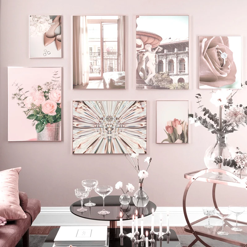 Canvas Painting for Living Room Pink Flower Landscape Poster Scandinavian Wall Art Modular Pictures Interior Mural Frameless
Canvas Painting for Living Room Pink Flower Landscape Poster Scandinavian Wall Art Modular Pictures Interior Mural Frameless