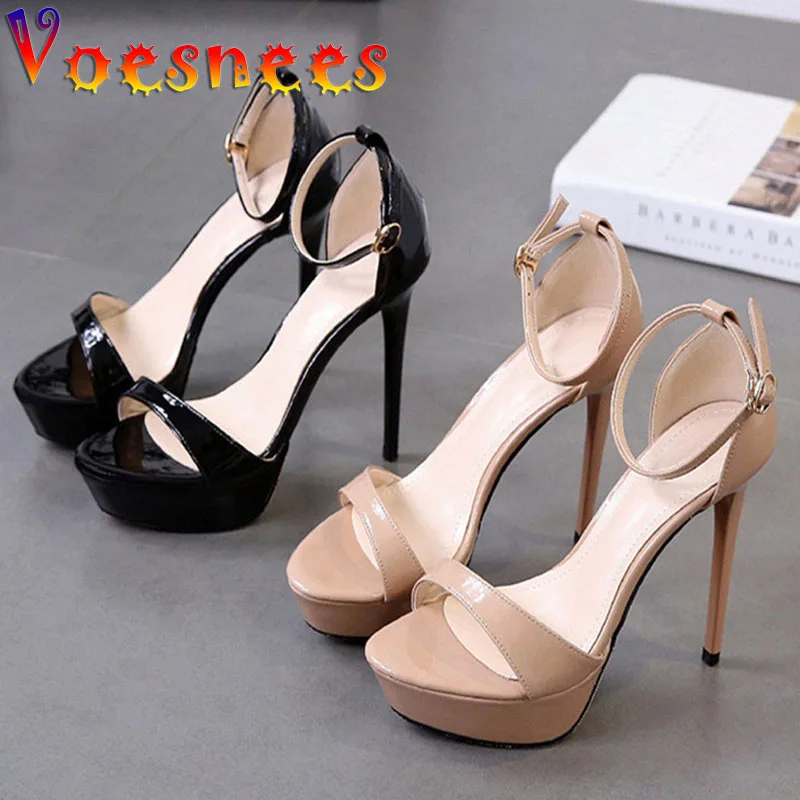 Sexy One Word Band Women Stiletto Shoes Summer Pure Colour Buckle Strap Platform High Heels 12CM Super High Heel Catwalk Sandals
Sexy One Word Band Women Stiletto Shoes Summer Pure Colour Buckle Strap Platform High Heels 12CM Super High Heel Catwalk Sandals