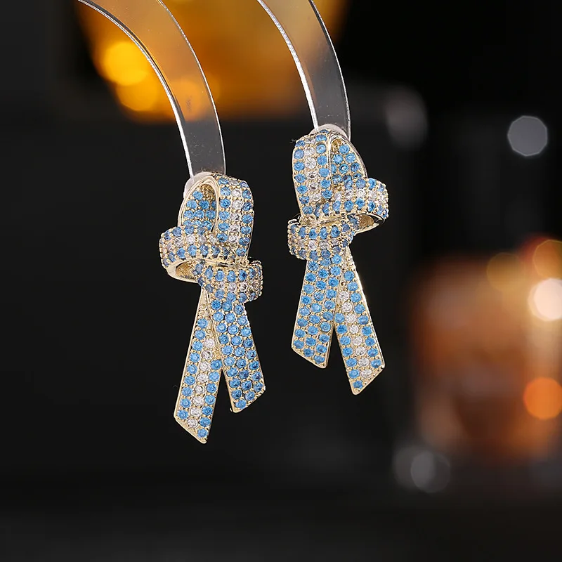 3D Ribbon Bowknot Stud Earrings with Silver Post Luxury Micro-paved Floral Jewelry Pink and White CZ Jewelry for Women
3D Ribbon Bowknot Stud Earrings with Silver Post Luxury Micro-paved Floral Jewelry Pink and White CZ Jewelry for Women