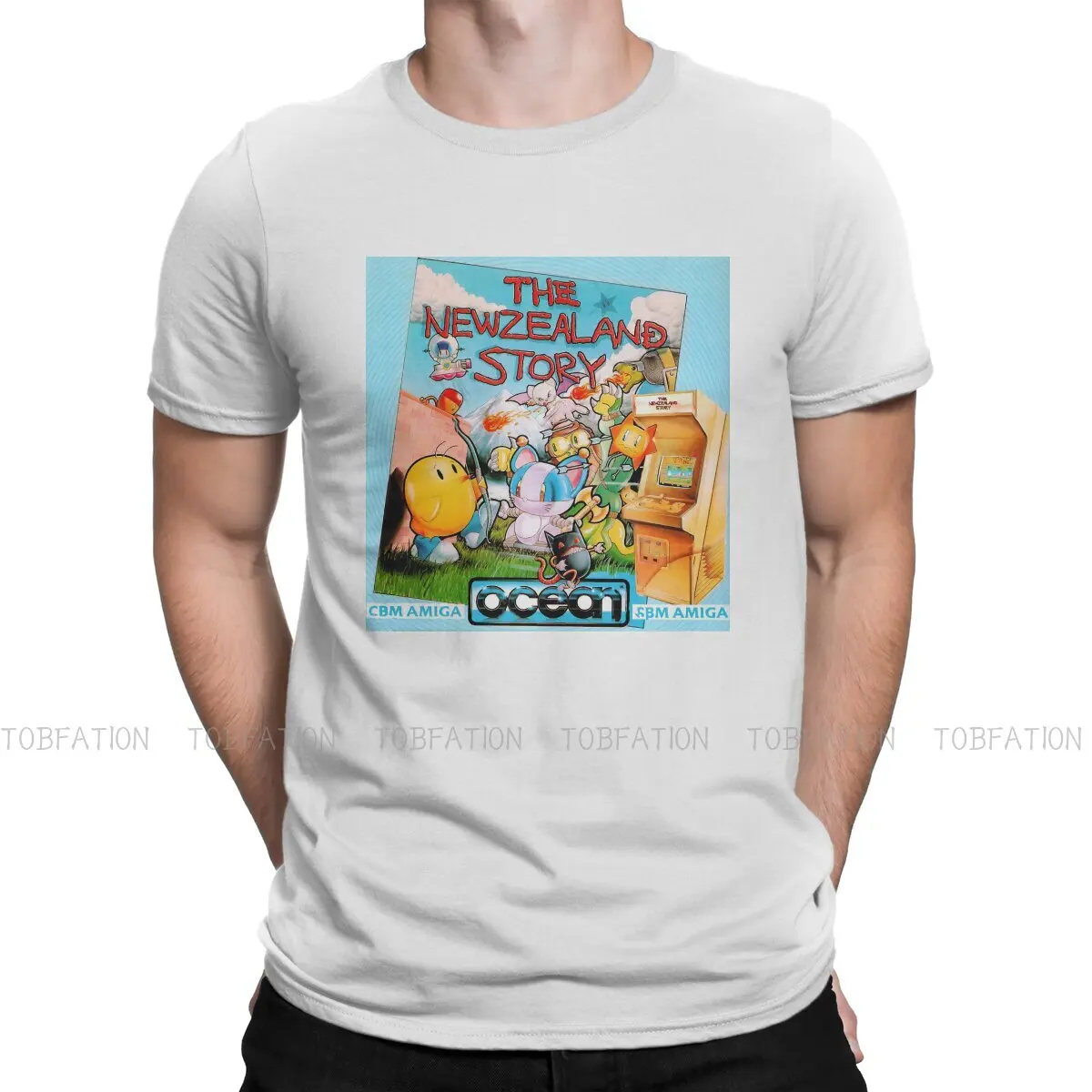 

Классическая футболка в стиле ретро с изображением чехла из новозеландской истории, футболка командора подруги 500, мини, высокое качество, н...