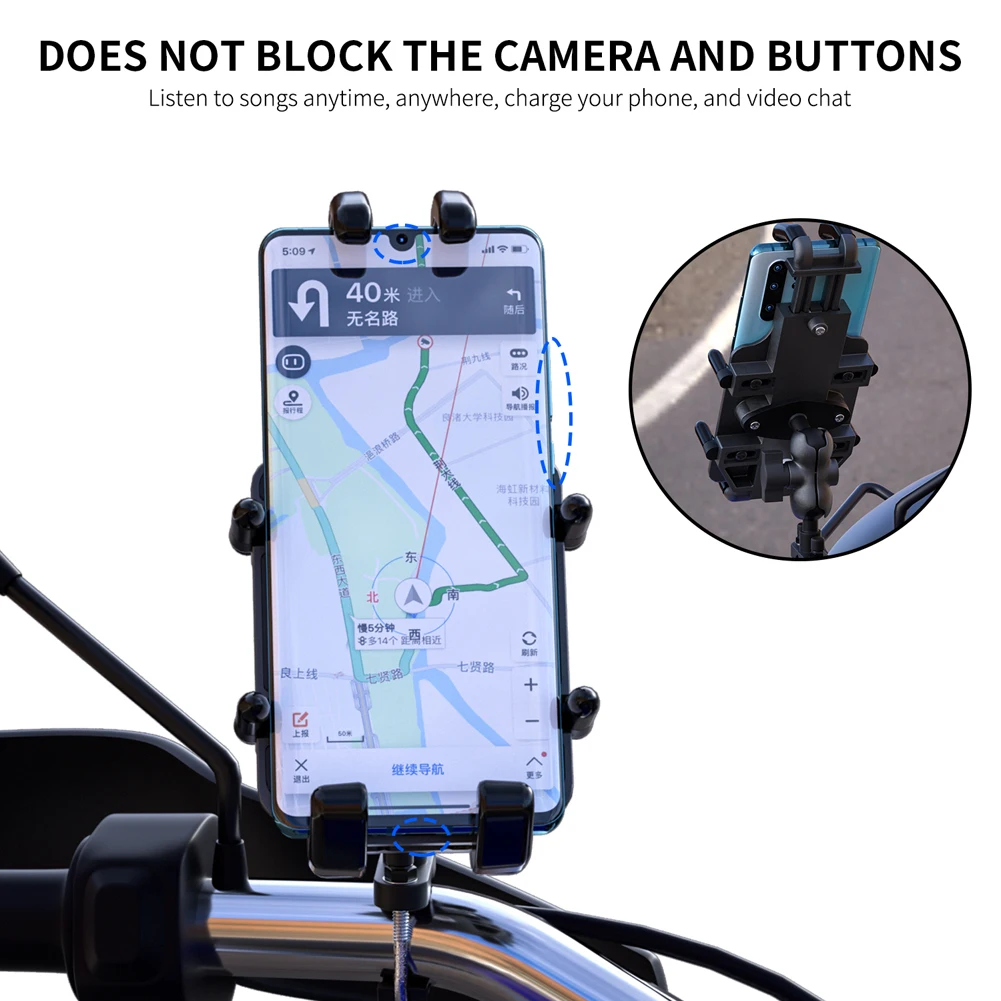 Car Cell Phone Bracket with Claw 360° Rotation Mobile Phone Holder Alufer for Motorcycle for Car Beach Car
Car Cell Phone Bracket with Claw 360° Rotation Mobile Phone Holder Alufer for Motorcycle for Car Beach Car