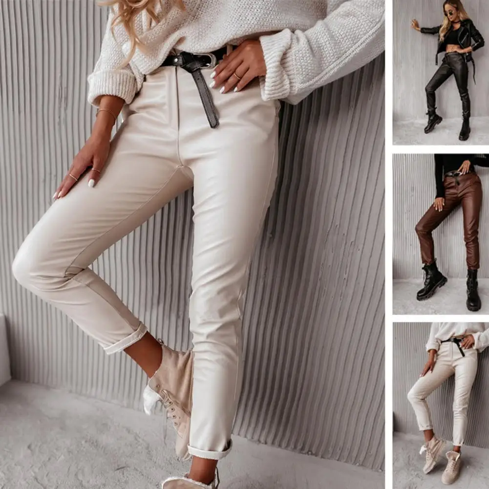 Trendy Women Trousers Smooth Surface Slim Fit Mid Waist Women Trousers Pockets Women Pants Female Clothes
Trendy Women Trousers Smooth Surface Slim Fit Mid Waist Women Trousers Pockets Women Pants Female Clothes