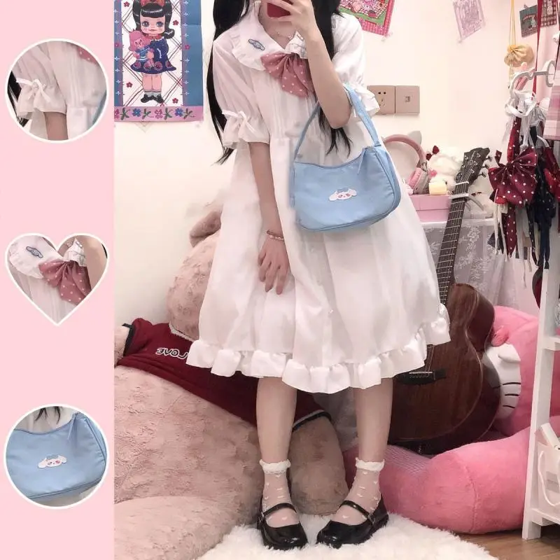 Kawii Cinnamoroll Skirt Female Cartoon Anime Sanrio Japanese Ruffled Vest Skirt Girl Tutu Skirt Fairy Wild Sweet Lolita Dress
Kawii Cinnamoroll Skirt Female Cartoon Anime Sanrio Japanese Ruffled Vest Skirt Girl Tutu Skirt Fairy Wild Sweet Lolita Dress