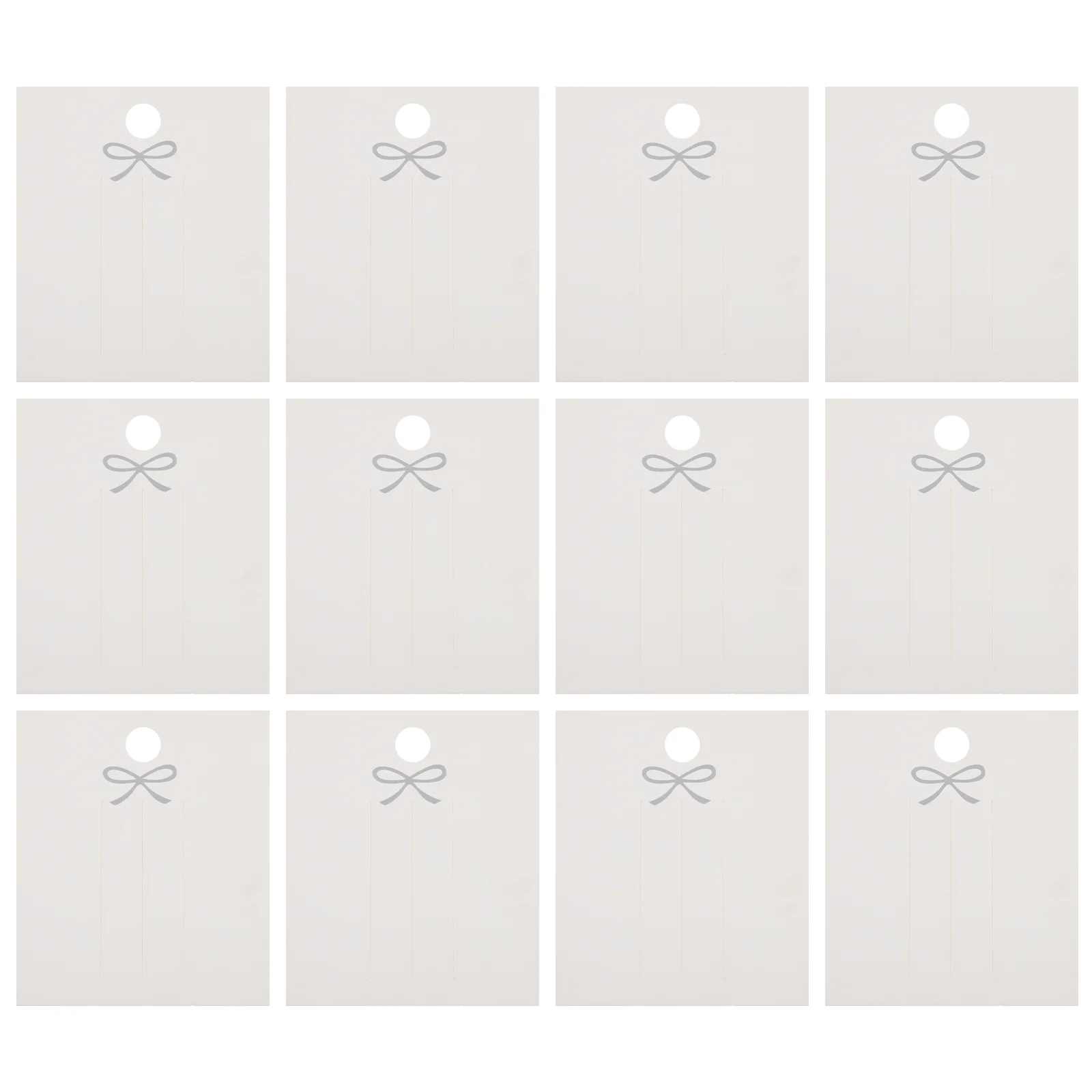 200 Pcs Hanging Card Hairpin White Dangle Earrings Jewelry Display Stand Paper Bow Holder
200 Pcs Hanging Card Hairpin White Dangle Earrings Jewelry Display Stand Paper Bow Holder