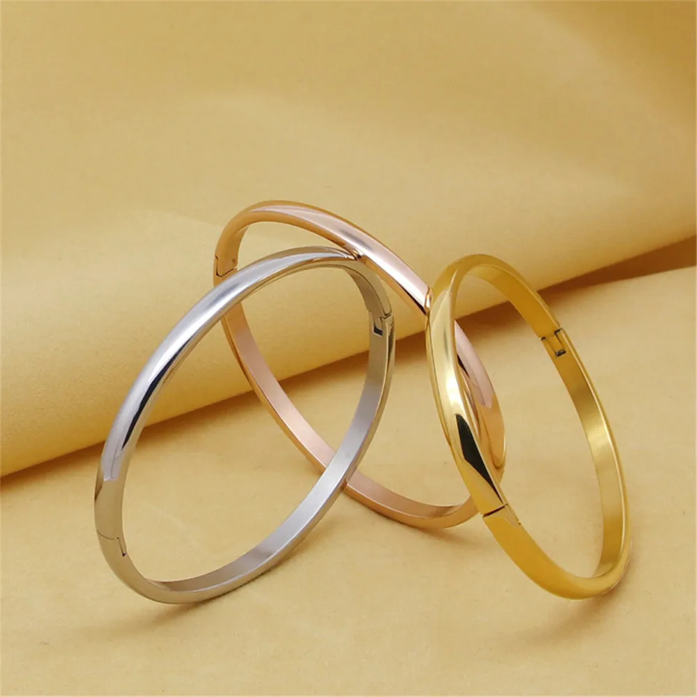 Stainless Steel Round Bangles& Bangles Luxury Rose Gold Trendy Charm Bracelets For Couple Women Men Wedding Party Jewelry Gifts
Stainless Steel Round Bangles& Bangles Luxury Rose Gold Trendy Charm Bracelets For Couple Women Men Wedding Party Jewelry Gifts