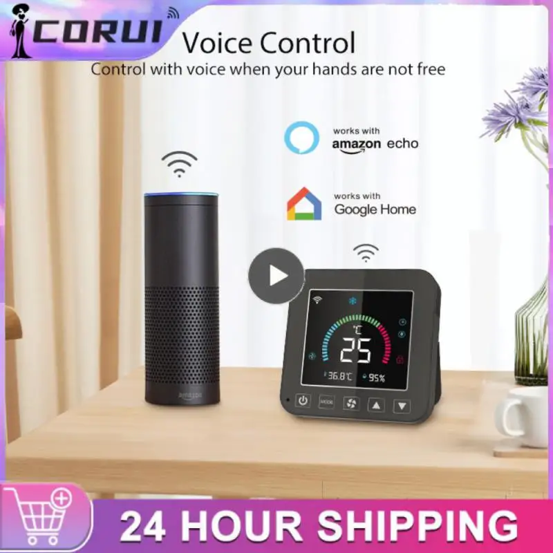Wifi Intelligent Linkaged Indoor Smart Thermostat Voice Control Smart Life Temperature And Humidity Sensor Tuya
Wifi Intelligent Linkaged Indoor Smart Thermostat Voice Control Smart Life Temperature And Humidity Sensor Tuya