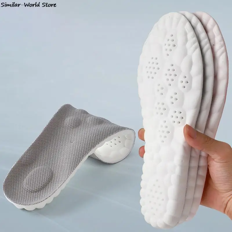 4D Orthopedic Sport Insoles Soft Breathable High-elasticity Shock Absorption Running Shoe Pad Unisex Latex Massage Cushion
4D Orthopedic Sport Insoles Soft Breathable High-elasticity Shock Absorption Running Shoe Pad Unisex Latex Massage Cushion