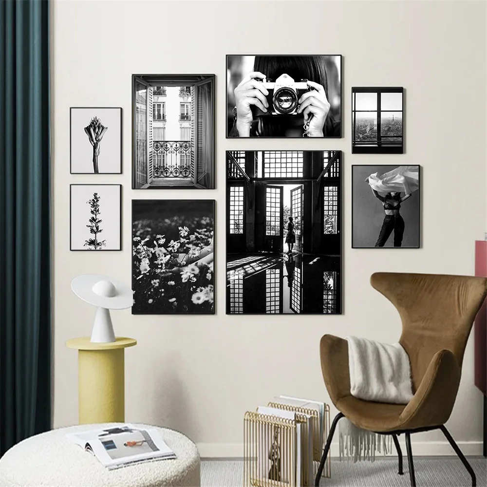 Fashion Girl Camera Photography Wall Art Poster City Landscape Art Prints Flower Canvas Painting Black White Pictures Home Decor
Fashion Girl Camera Photography Wall Art Poster City Landscape Art Prints Flower Canvas Painting Black White Pictures Home Decor