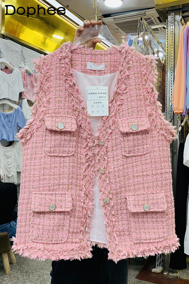 Korean 2022 Spring and Summer New All-Match and Sweet Vest Cardigan V-neck Loose Socialite Style Jacket Fashion
Korean 2022 Spring and Summer New All-Match and Sweet Vest Cardigan V-neck Loose Socialite Style Jacket Fashion
