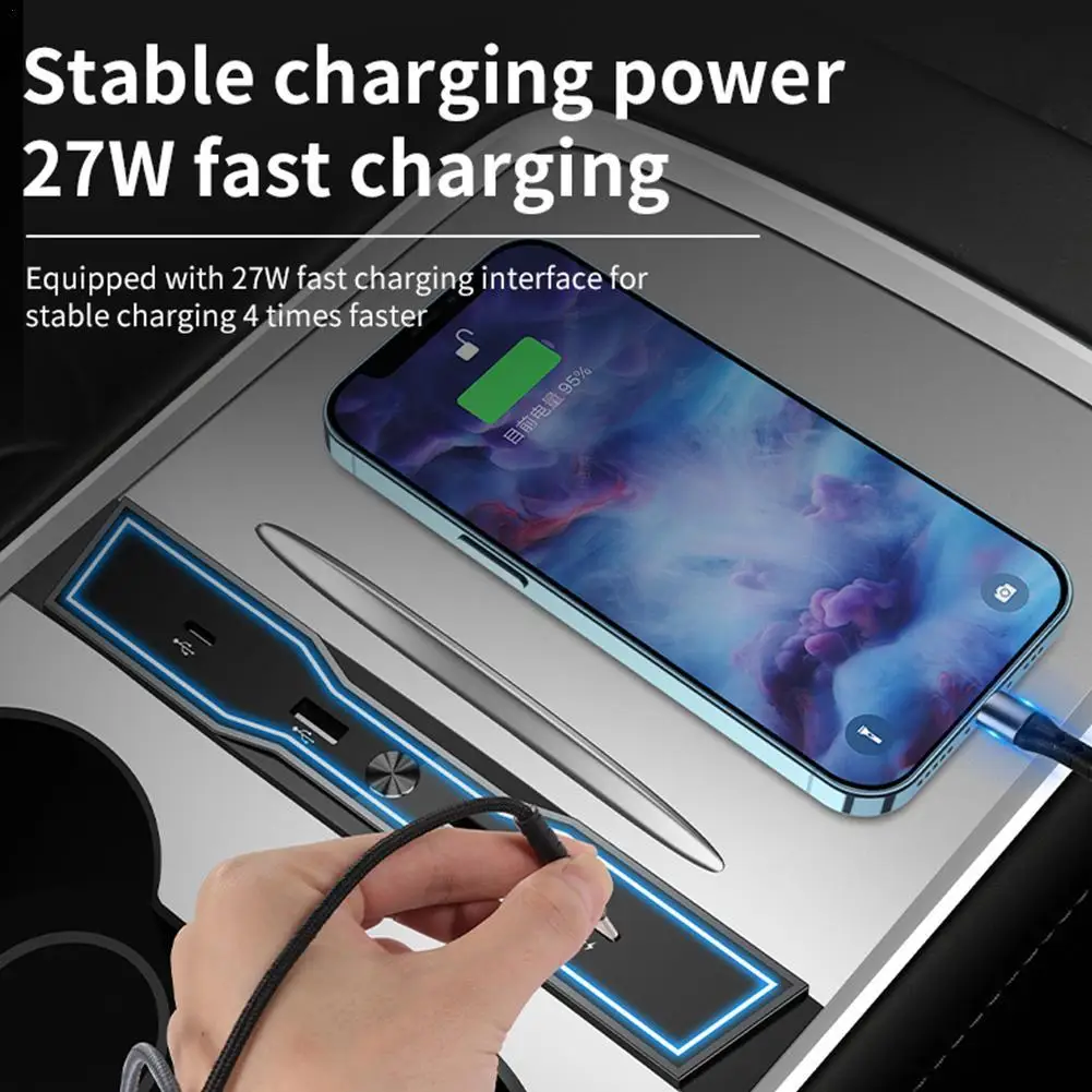 for Tesla Model 3 Y 2021 2022 27W Quick Charger USB Shunt Hub Intelligent Docking Station Car Adapter Powered Splitter Extension
for Tesla Model 3 Y 2021 2022 27W Quick Charger USB Shunt Hub Intelligent Docking Station Car Adapter Powered Splitter Extension