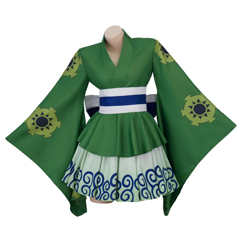 Anime Roronoa Zoro Cosplay Costume Women Green Kimono Lolita Dress Outfits Halloween Carnival Suit
Anime Roronoa Zoro Cosplay Costume Women Green Kimono Lolita Dress Outfits Halloween Carnival Suit