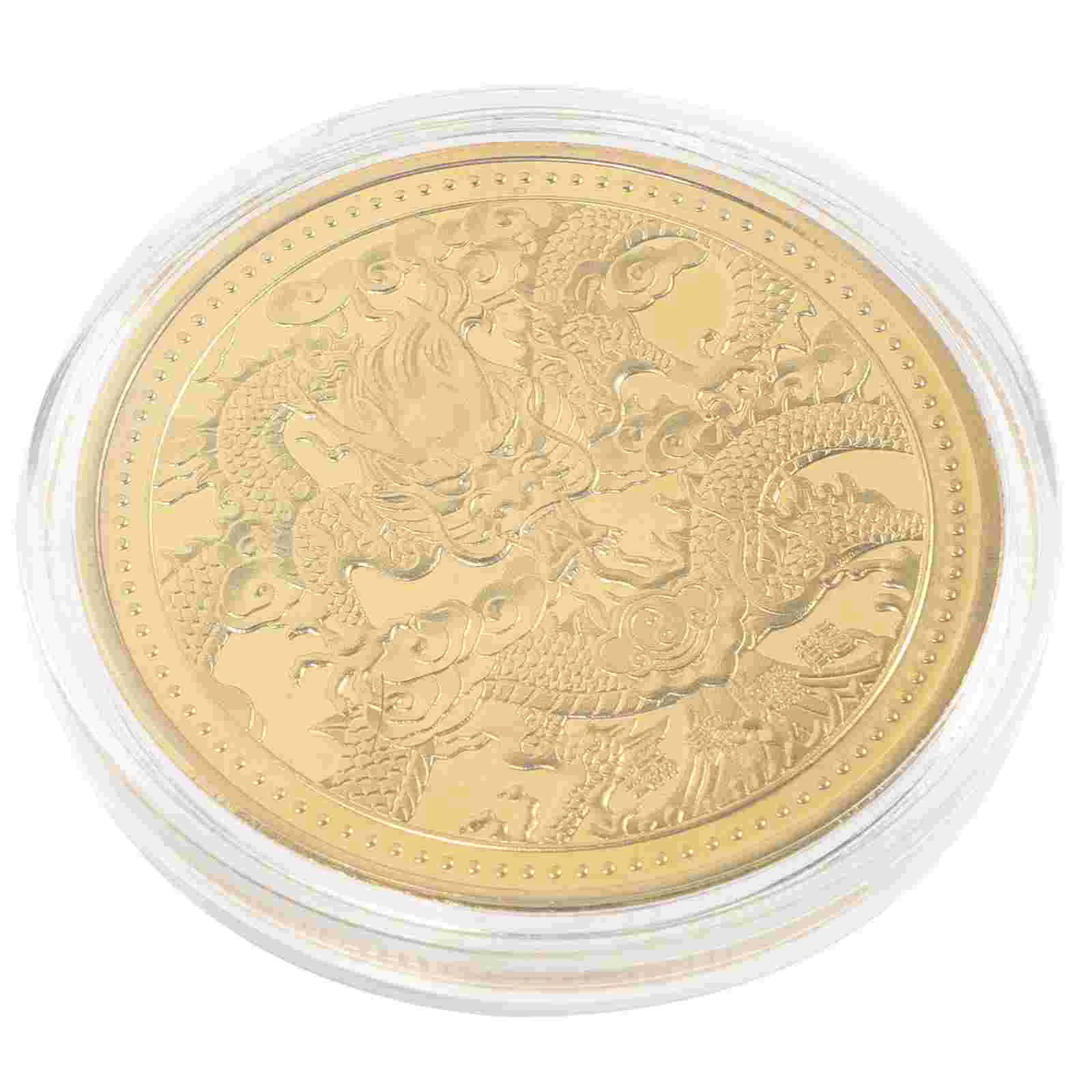 Chinese Gifts Men New Year Commemorative Coin Dragon Medal Gold Coins Iron Golden Rewards Metal Child 
Chinese Gifts Men New Year Commemorative Coin Dragon Medal Gold Coins Iron Golden Rewards Metal Child