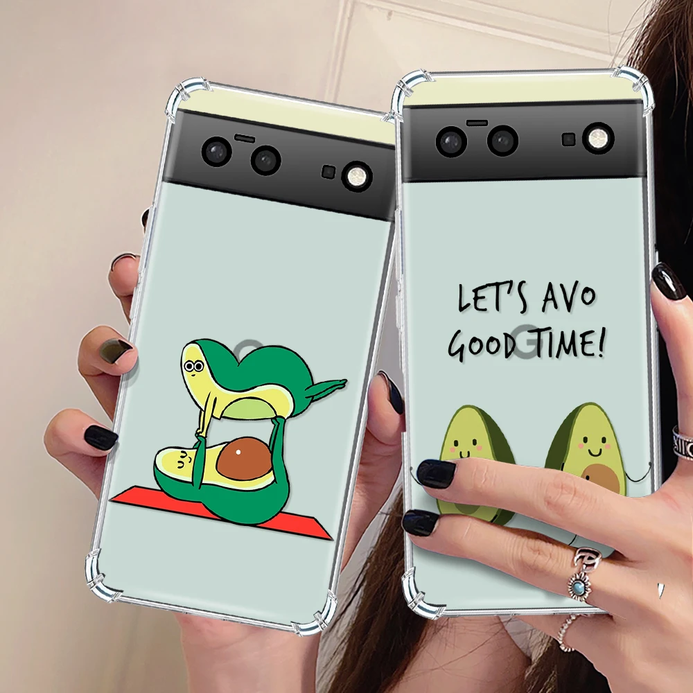 Funny Avocado Phone Case for Google Pixel 7Pro 7 6a 6 6Pro Luxury Transparent Soft Silicone Shockproof Protection Back Cover
Funny Avocado Phone Case for Google Pixel 7Pro 7 6a 6 6Pro Luxury Transparent Soft Silicone Shockproof Protection Back Cover