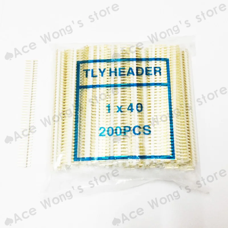 Parts NO.: Gold plated Single Row 1x40 pin 2.54mm Male Header Package : Quantity : 20PCS* 1x40 pin Electron
Parts NO.: Gold plated Single Row 1x40 pin 2.54mm Male Header Package : Quantity : 20PCS* 1x40 pin Electron