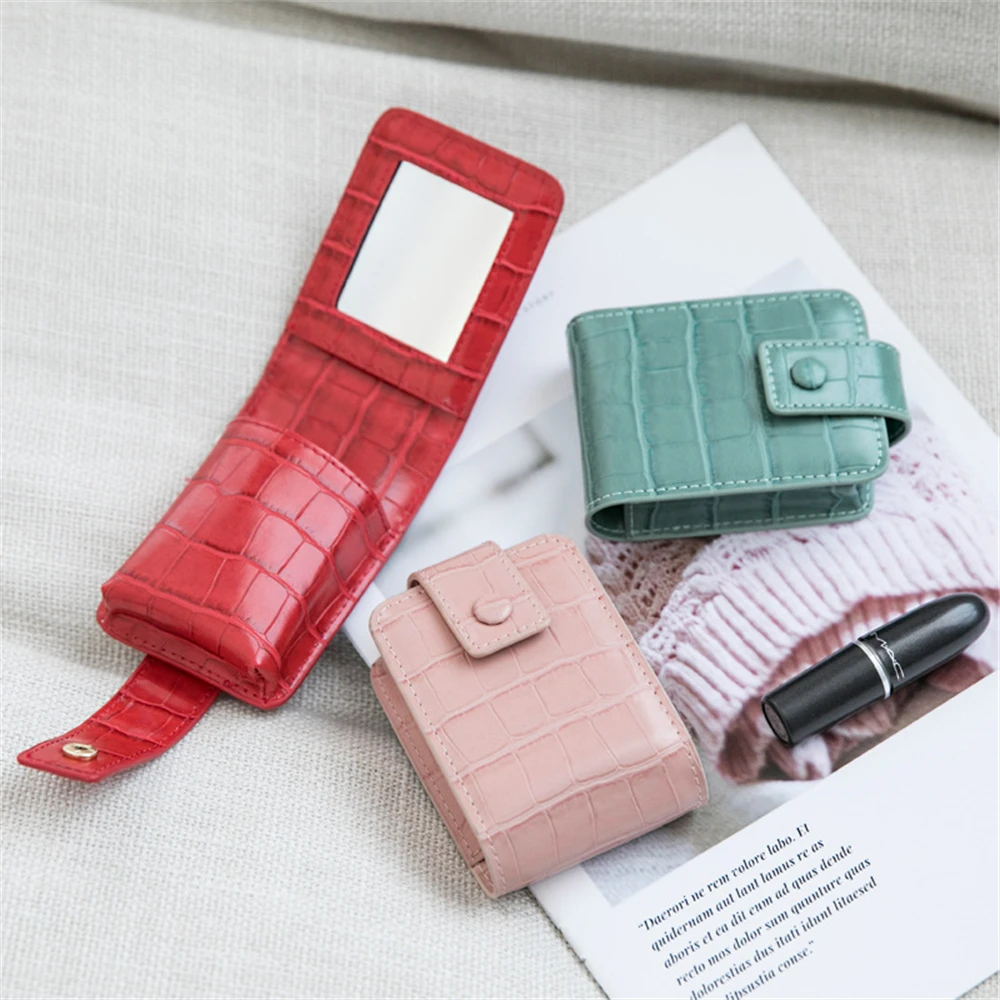 Toiletry Storage Cosmetic Bag With Mirror Handbag Practical And Portable Anti-scratch Leather Makeup Bag Pouch Storage Mini
Toiletry Storage Cosmetic Bag With Mirror Handbag Practical And Portable Anti-scratch Leather Makeup Bag Pouch Storage Mini