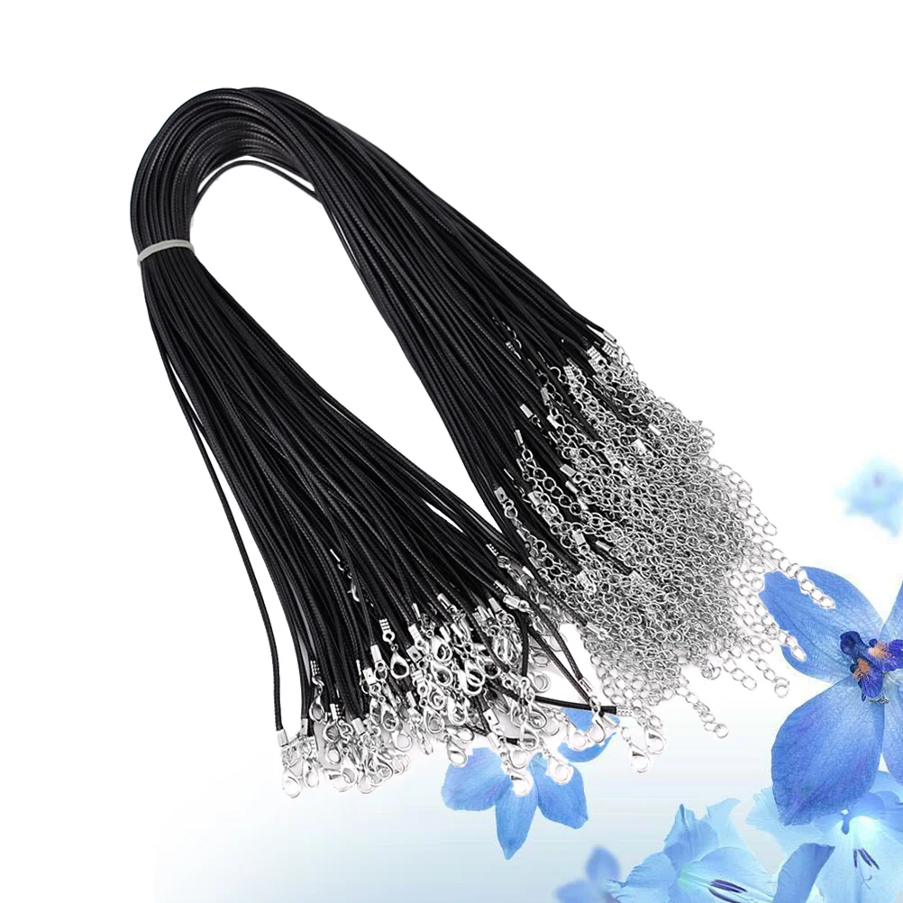 100 Pcs Beading Wire Bulk Necklace Chain Necklace String Black Choker Adjustable Pendant Clasp
100 Pcs Beading Wire Bulk Necklace Chain Necklace String Black Choker Adjustable Pendant Clasp