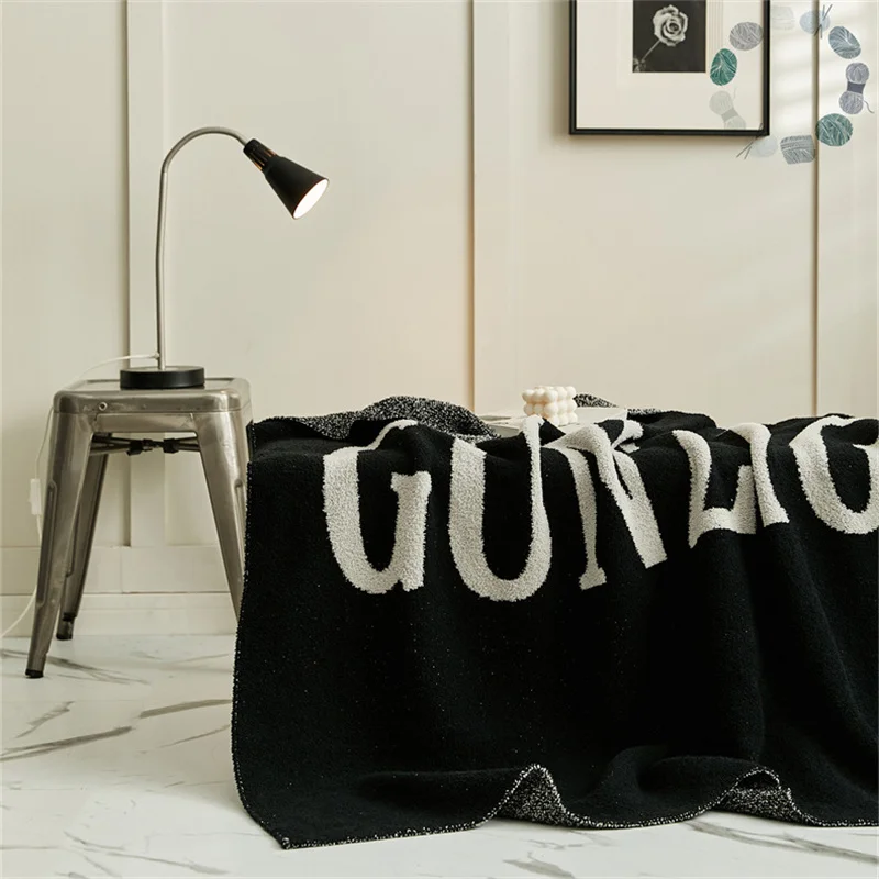 Sofa Bed Decorative Cover Blanket Nordic Style White Letter Half Velvet Knitted Line Blanket 130x160cm Four Seasons of Universal
Sofa Bed Decorative Cover Blanket Nordic Style White Letter Half Velvet Knitted Line Blanket 130x160cm Four Seasons of Universal