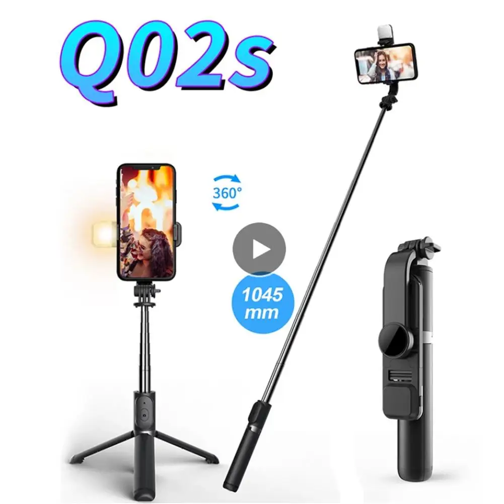 Q02s Portable Metal Foldable Selfie Stick Wireless Bluetooth-compatible Mini Tripod With Fill Light Shutter Remote Control
Q02s Portable Metal Foldable Selfie Stick Wireless Bluetooth-compatible Mini Tripod With Fill Light Shutter Remote Control