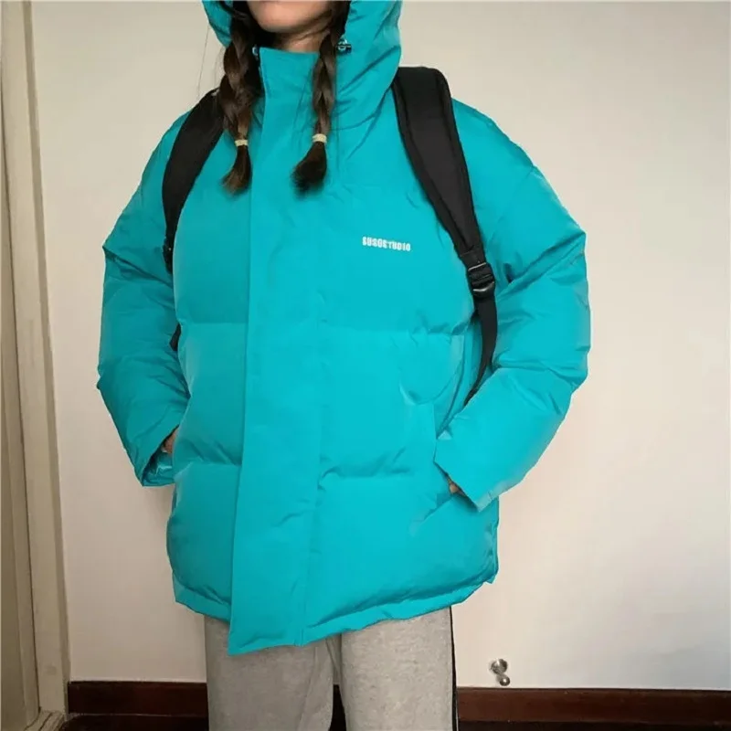 Down Cotton Jacket Women Autumn Winter 2023 New Solid Color Cotton Coat Fashion Casual Loose Hooded Thick Parkas Womens
Down Cotton Jacket Women Autumn Winter 2023 New Solid Color Cotton Coat Fashion Casual Loose Hooded Thick Parkas Womens